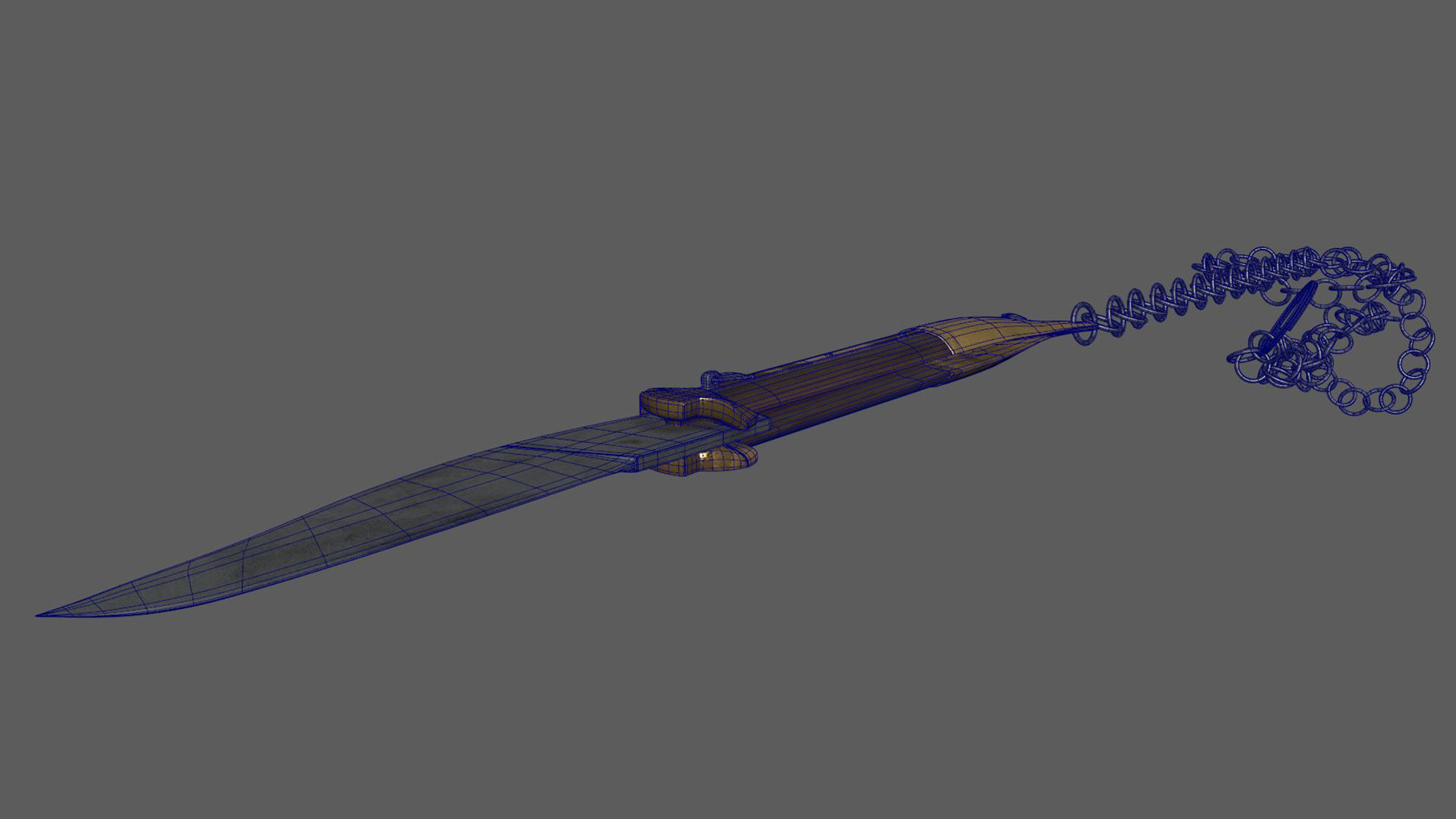 Rampuri Pocket Knife Low-poly 3D model_7