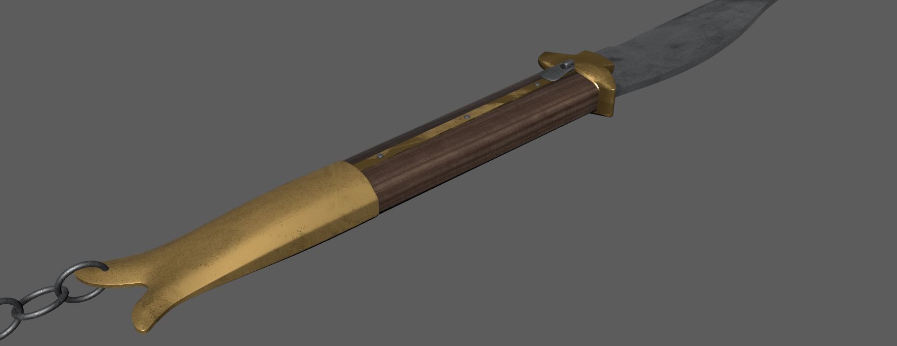 Rampuri Pocket Knife Low-poly 3D model_9