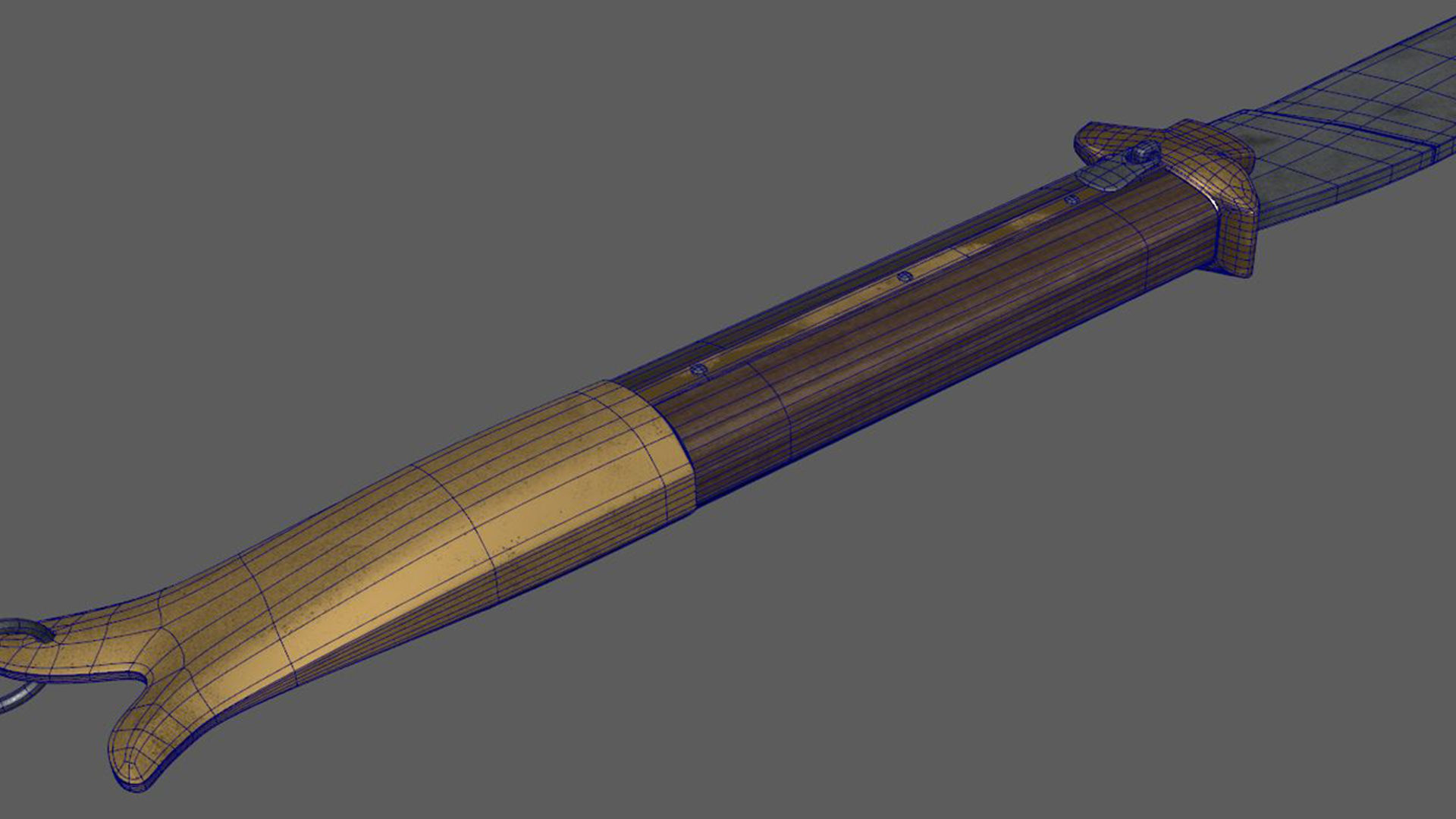 Rampuri Pocket Knife Low-poly 3D model_8