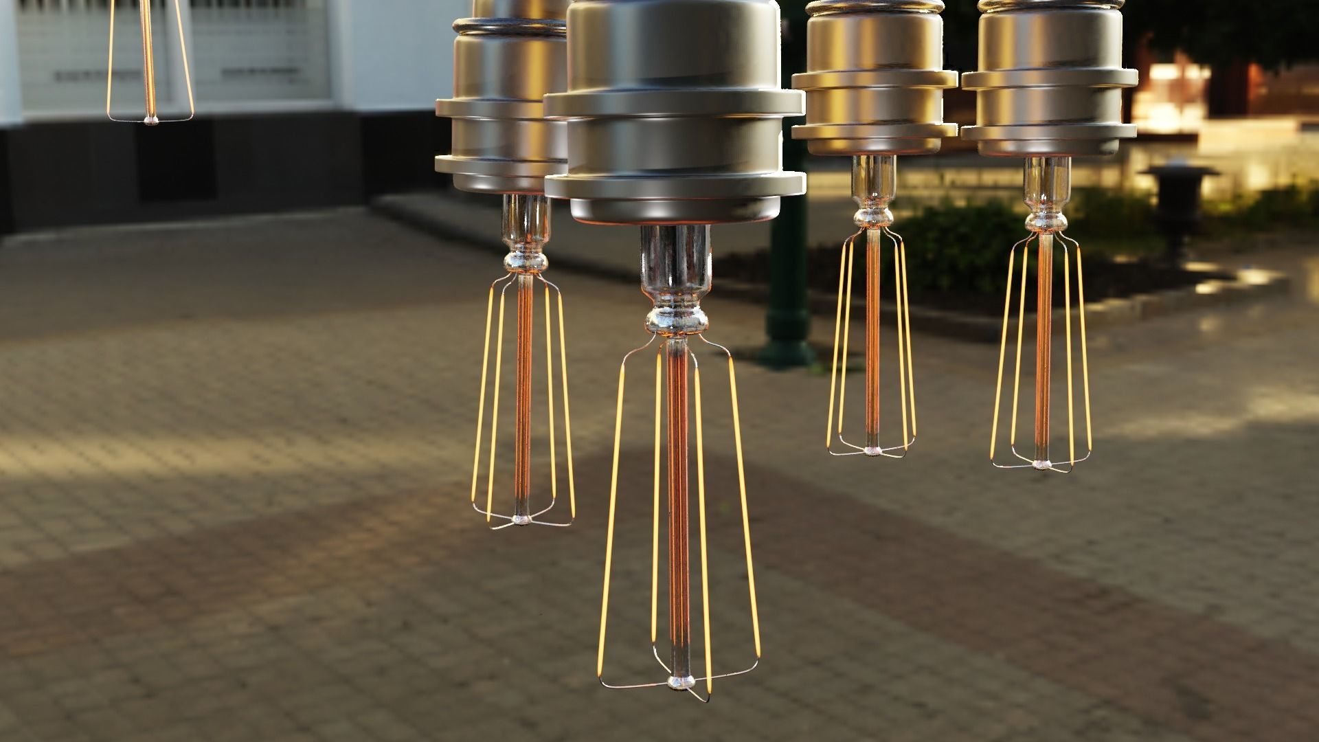 Filament Bulb - Fully defined Low-poly 3D model_5