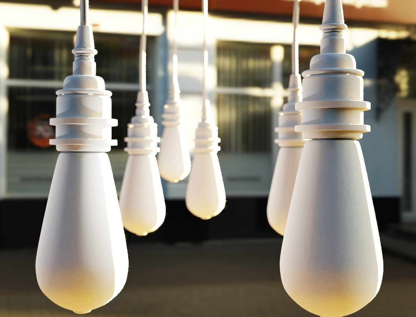 Filament Bulb - Fully defined Low-poly 3D model_3