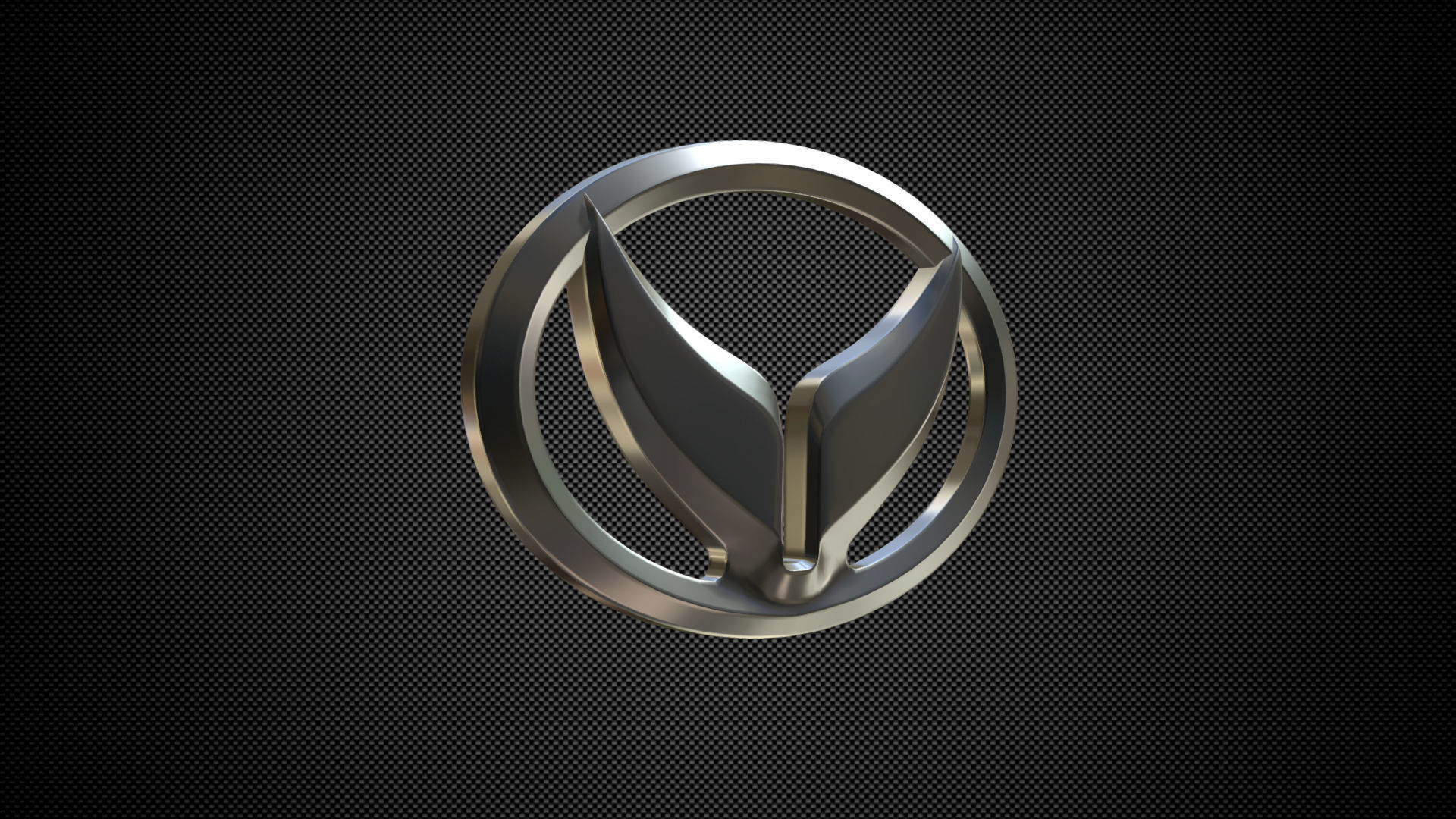 huansu logo 3D model_1