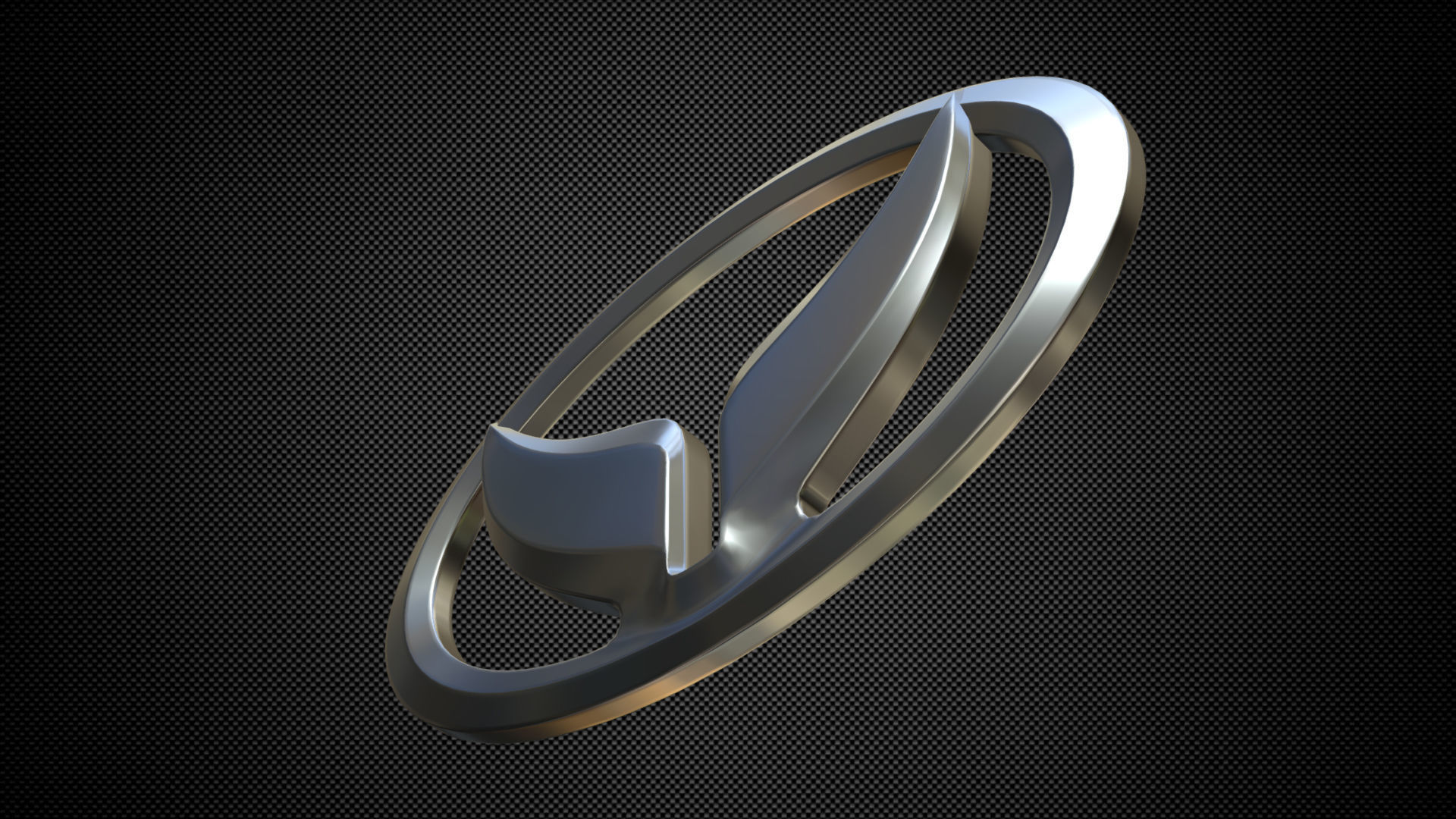 huansu logo 3D model_3