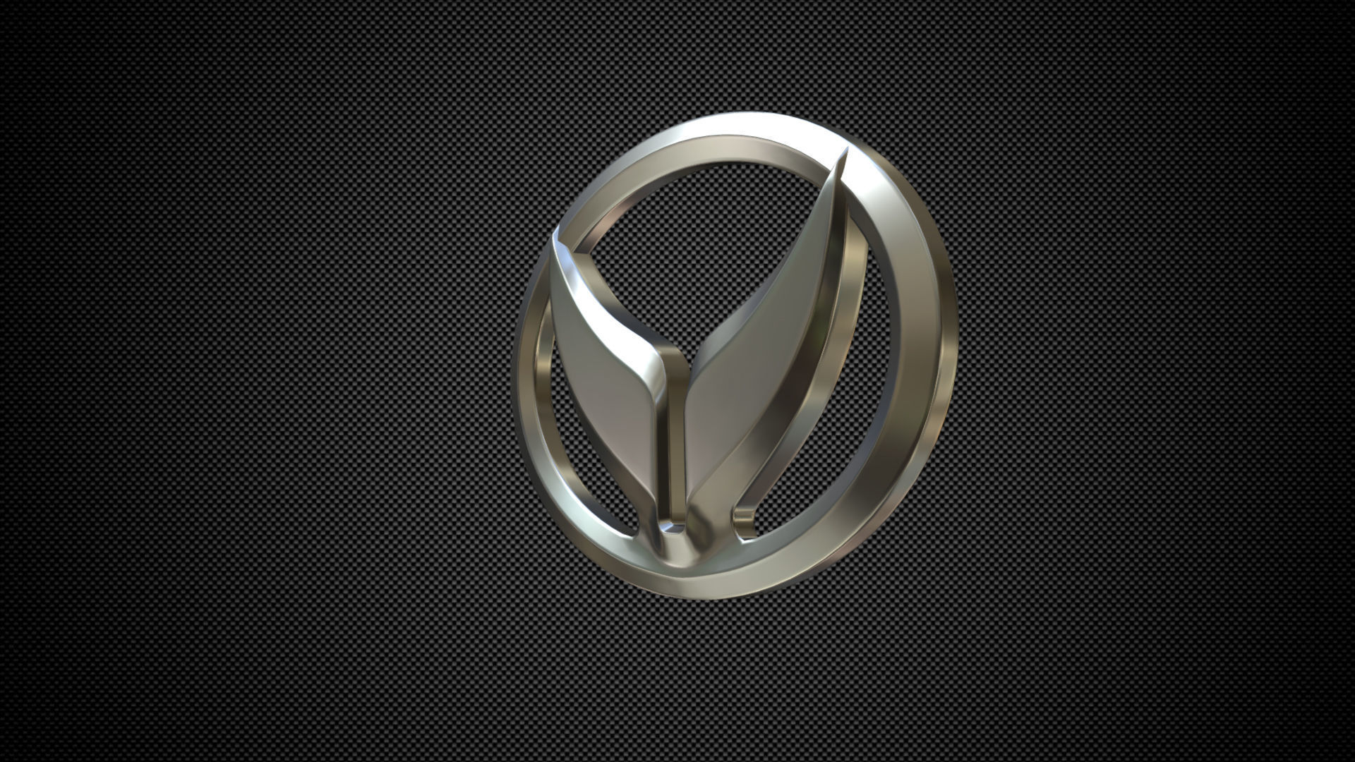 huansu logo 3D model_2
