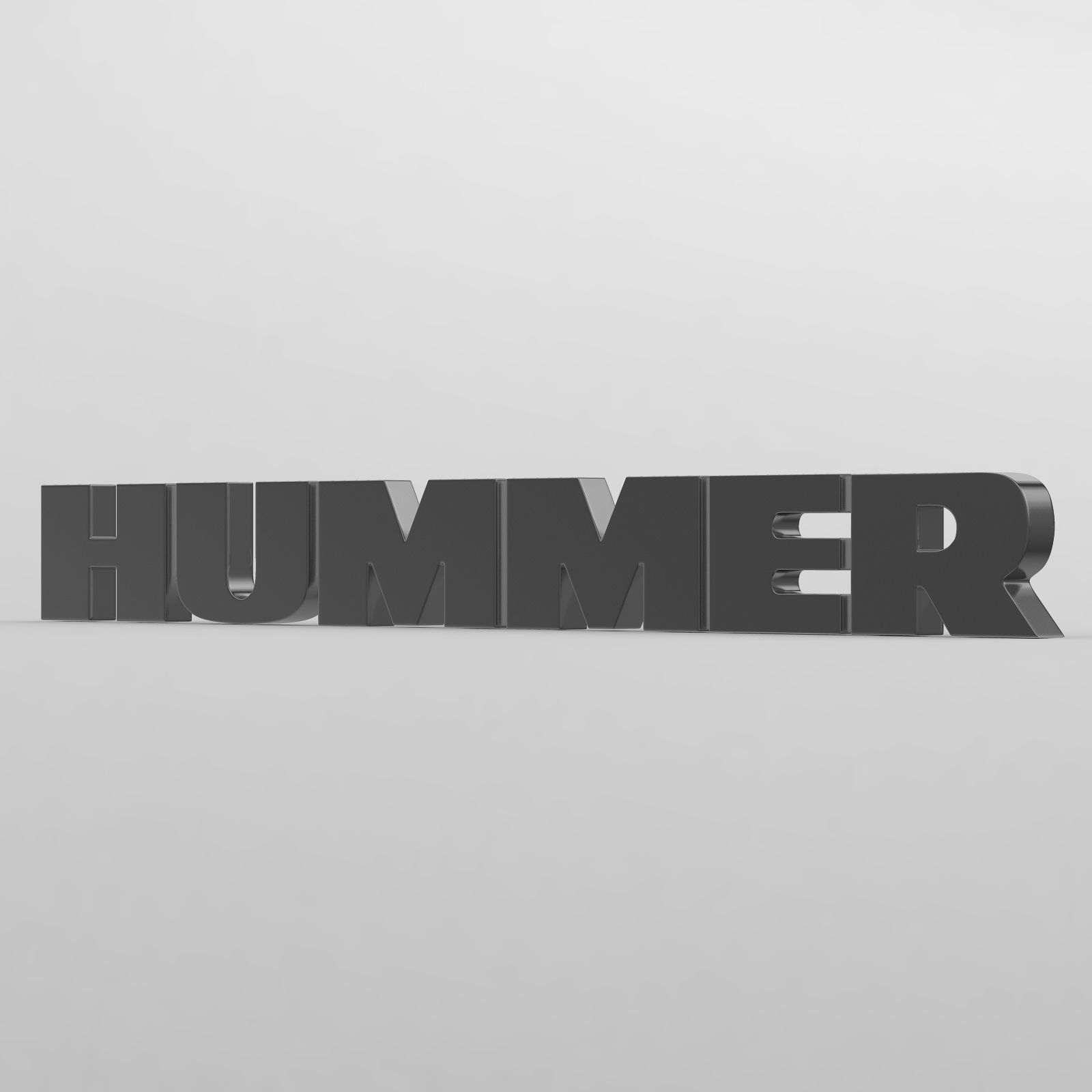 hummer logo 3D model_2