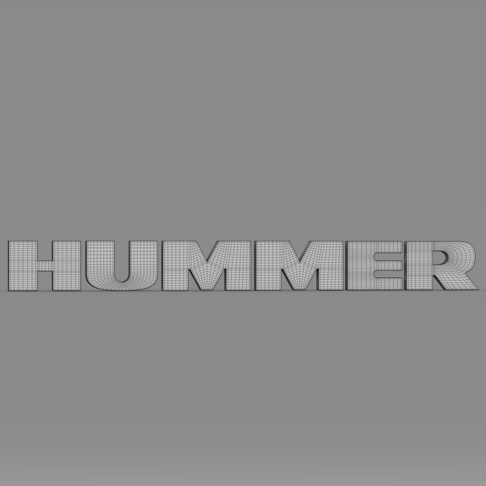 hummer logo 3D model_6