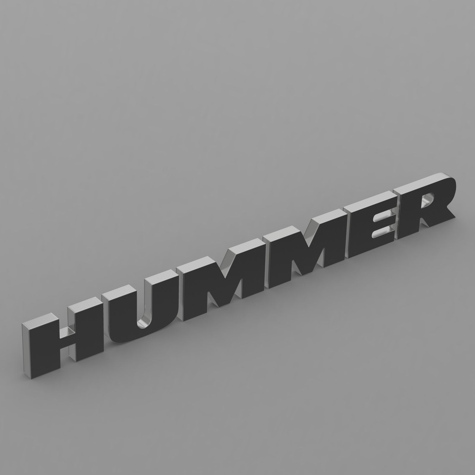 hummer logo 3D model_3