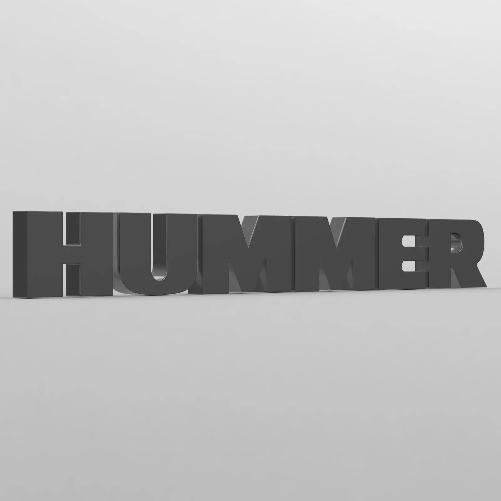 hummer logo 3D model_0