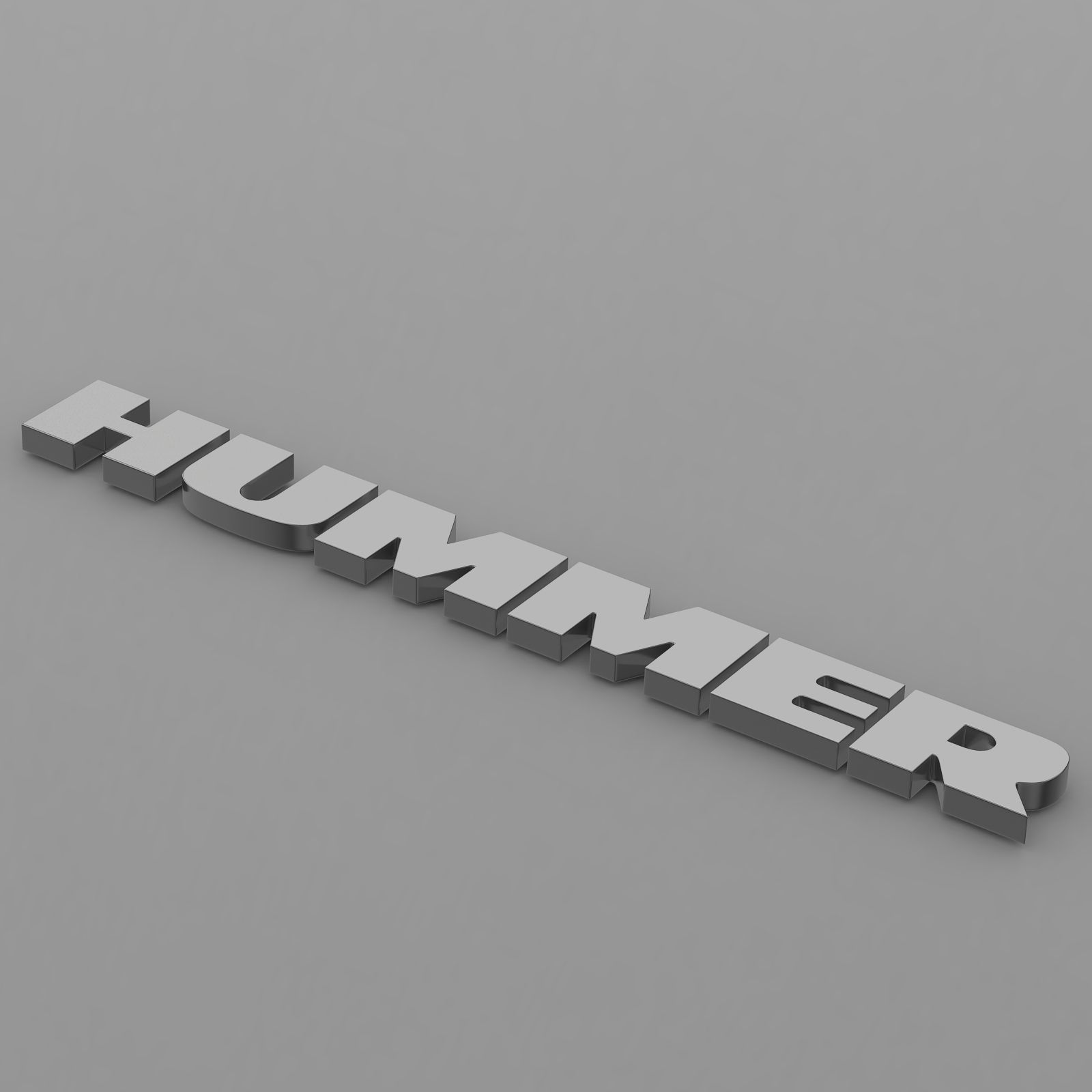 hummer logo 3D model_4
