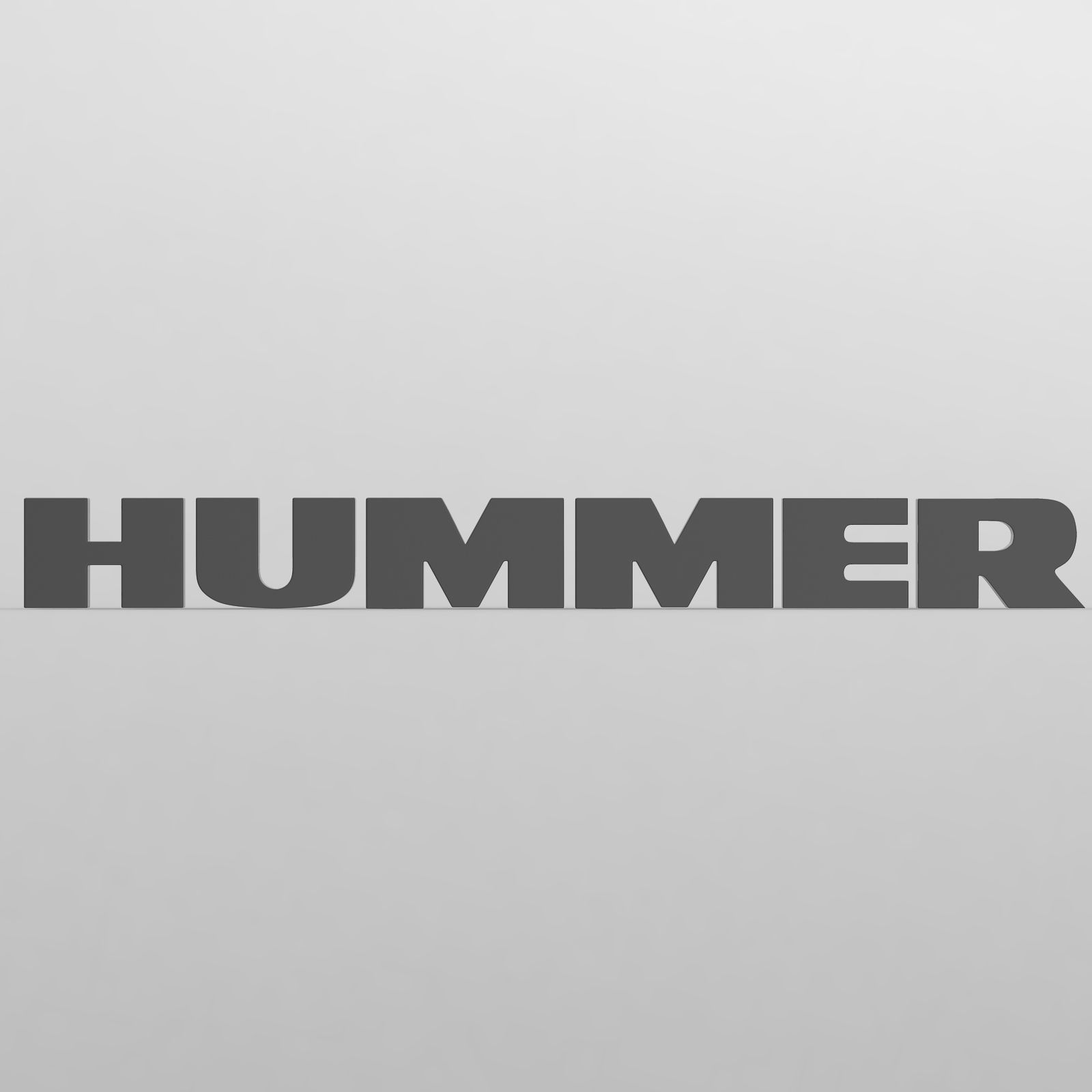 hummer logo 3D model_1