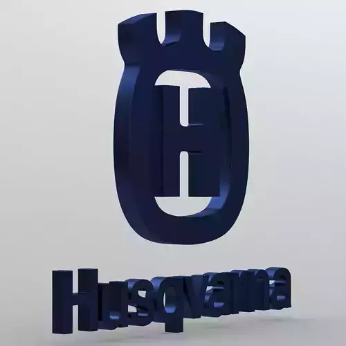 husqvarna logo 3D model