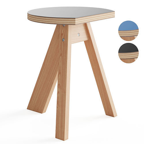 Kobo Side Table Stool by Ishinomaki Lab 3D model