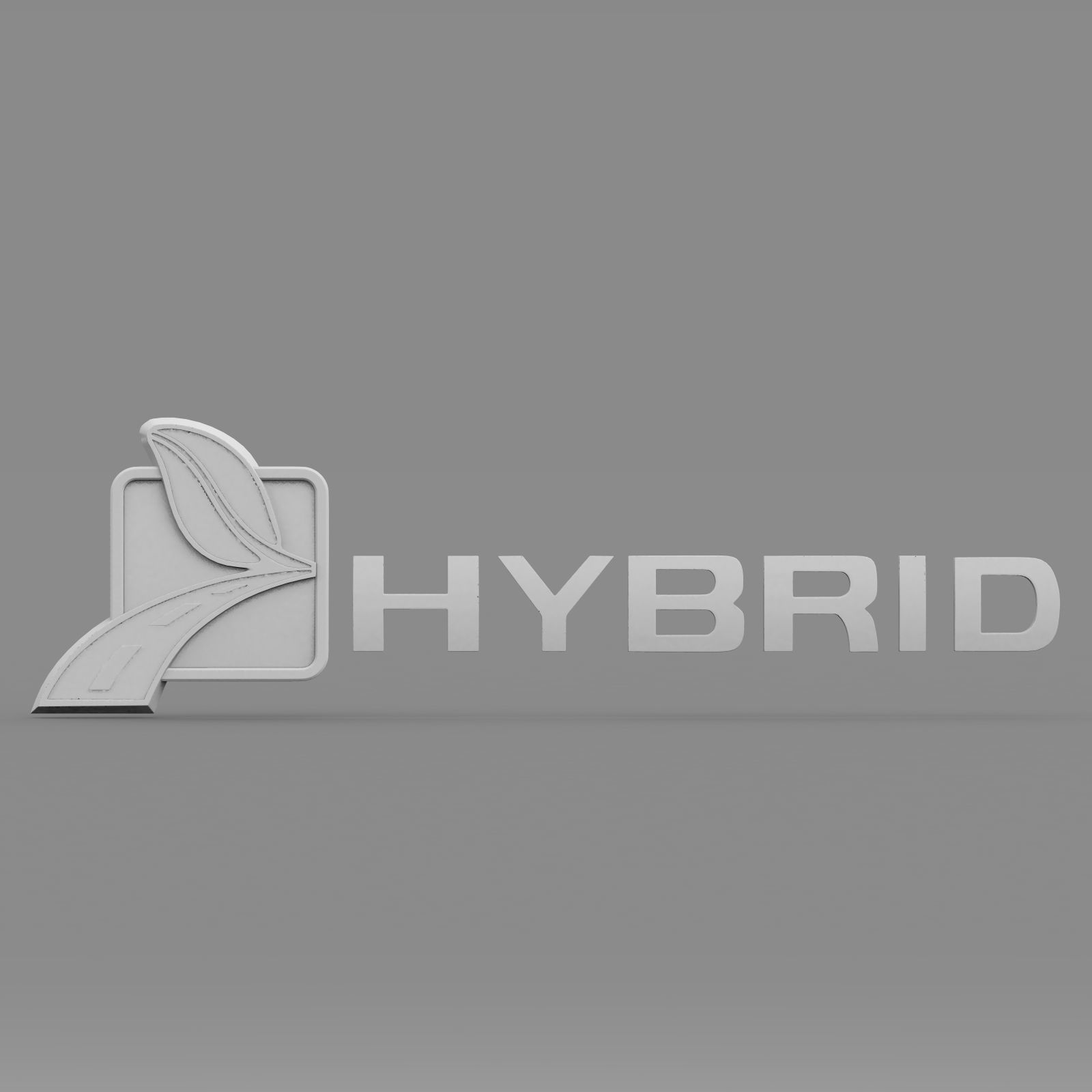 hybrid logo 3D model_6