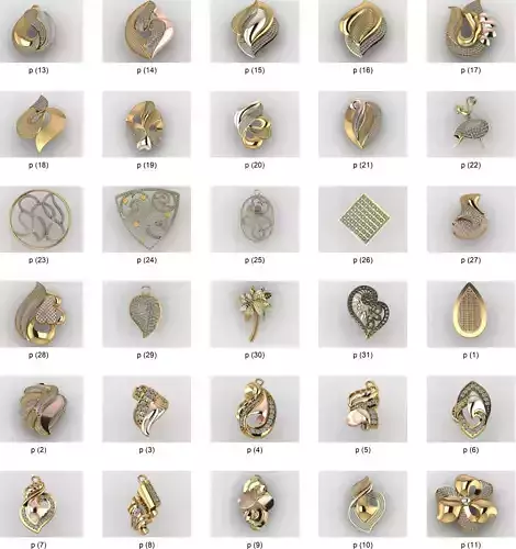 36  LATEST TURKEY DESIGN PENDANT FOR WOMEN 3DM DETAILS