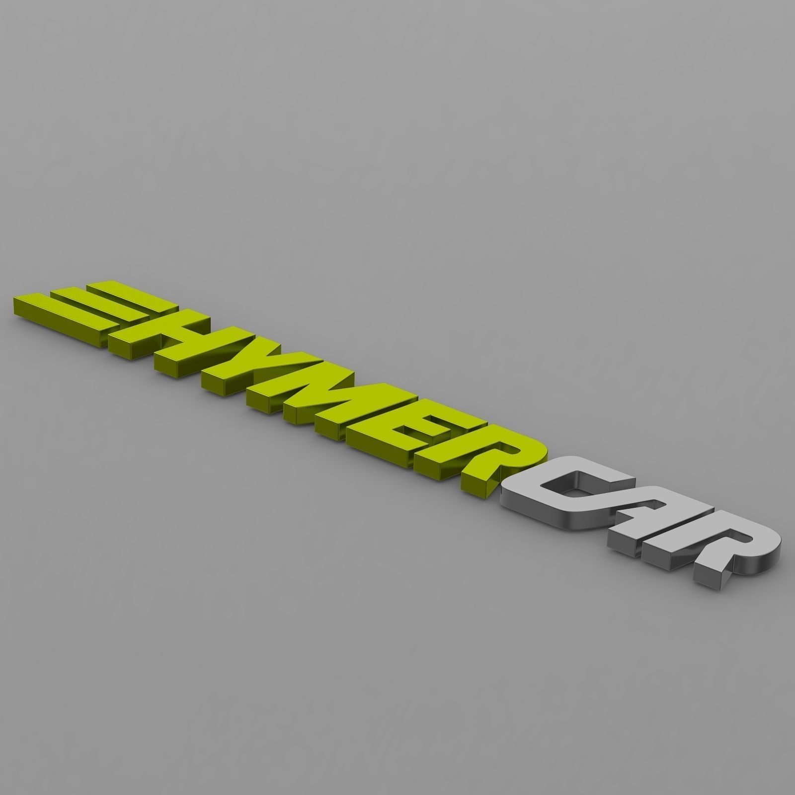 hymercar logo 3D model_4