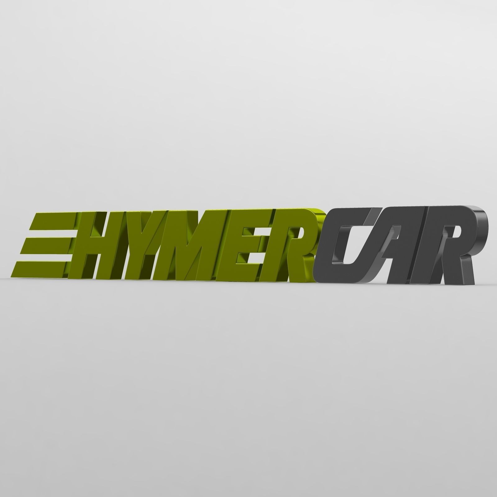 hymercar logo 3D model_2