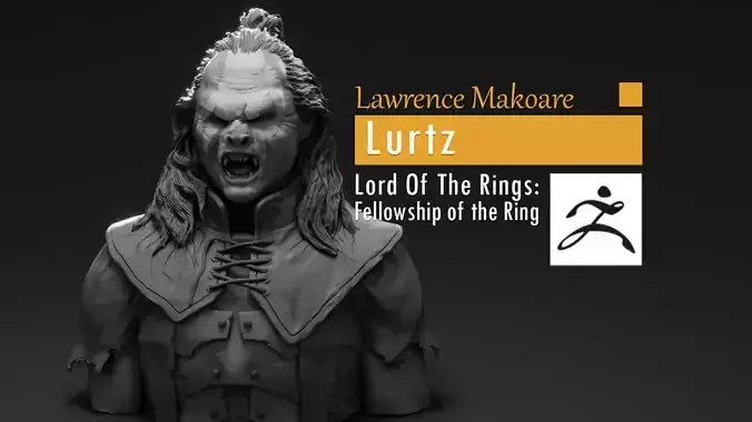 Lawrence Makoare - Lurtz - The Lord OF The RIngs 3D print model