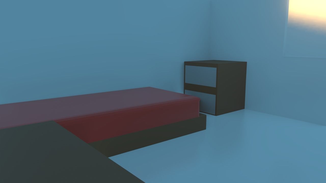 Low Poly Castle with roof Free low-poly 3D model_7