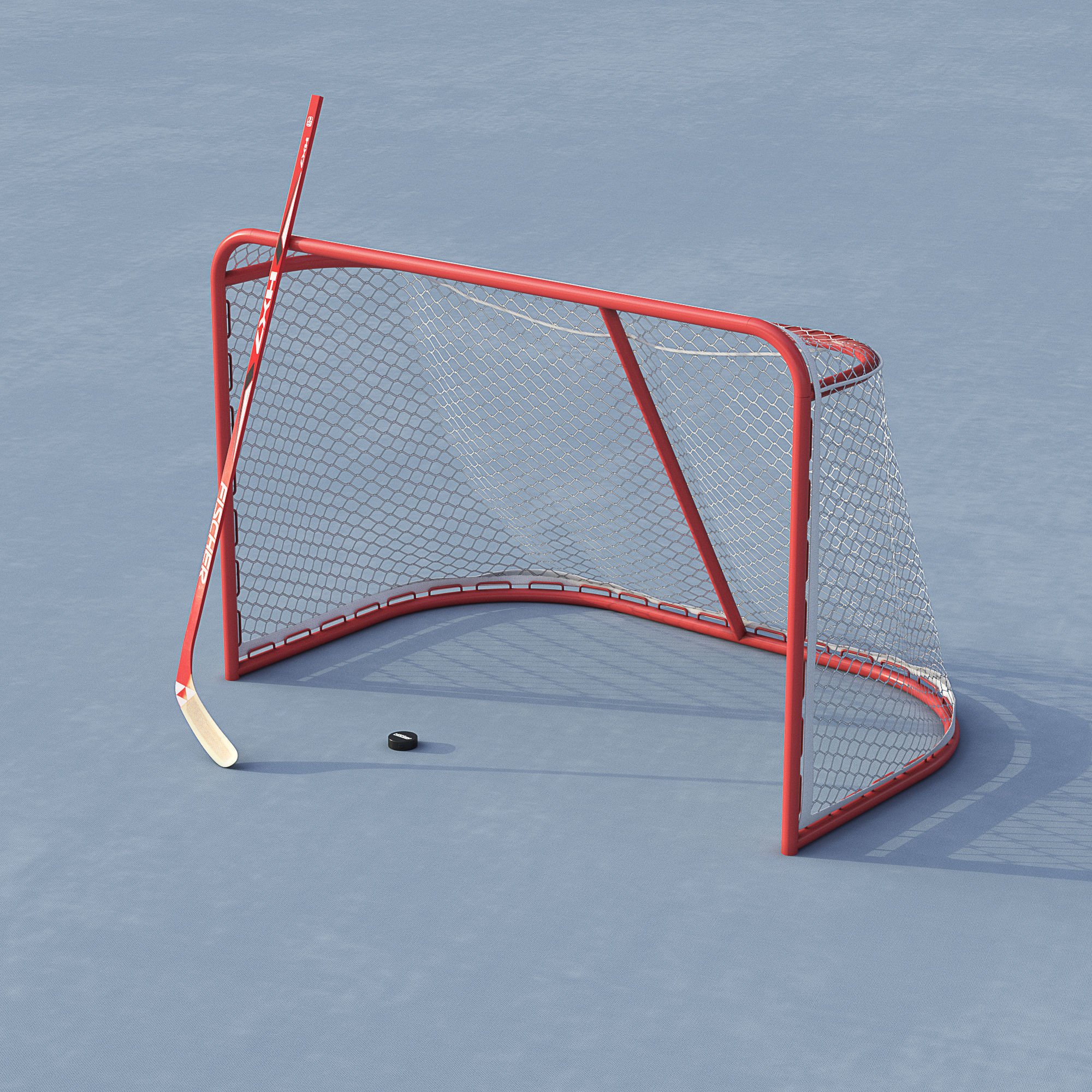 Hockey Gates 3D model_1