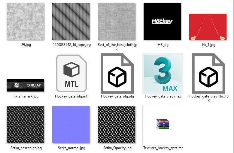 Hockey Gates 3D model_8