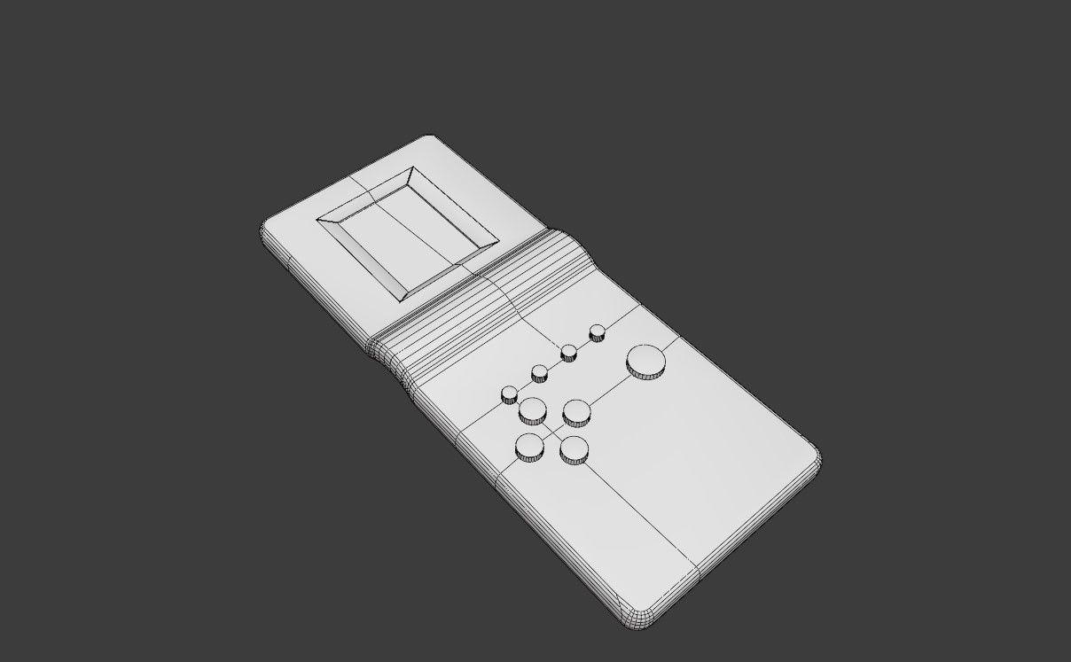 Brick Game - Non-Destructive Low-poly 3D model_6