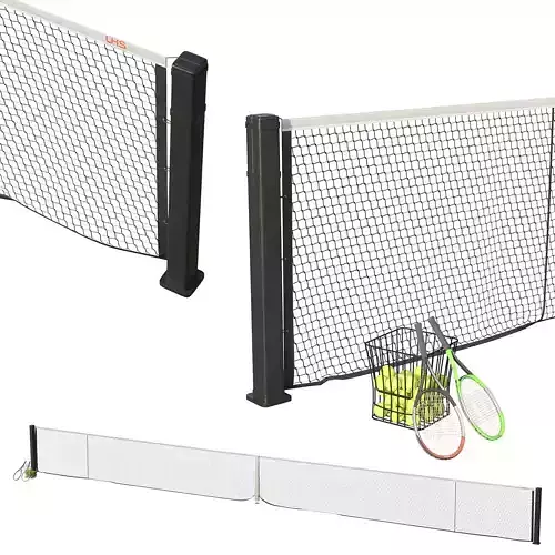 Tennis net 3D model