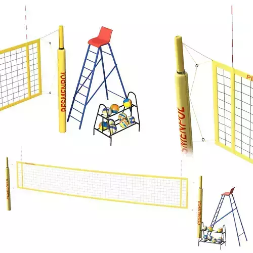 Volleyball net  3D model