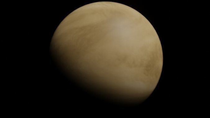 Venus Atmosphere - made in Blender Low-poly 3D model