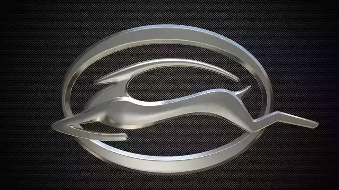 impala logo 3D model