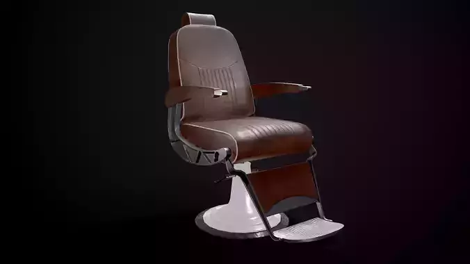 Barber Chair 3D model
