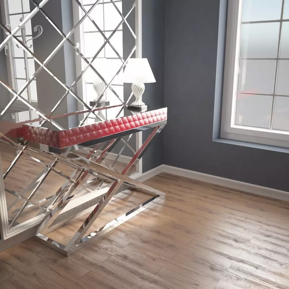 Dresuar and wall Mirror  3D model_0