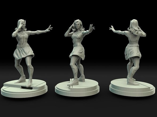 Marvel crisis protocol jean grey presupported included 3D print model