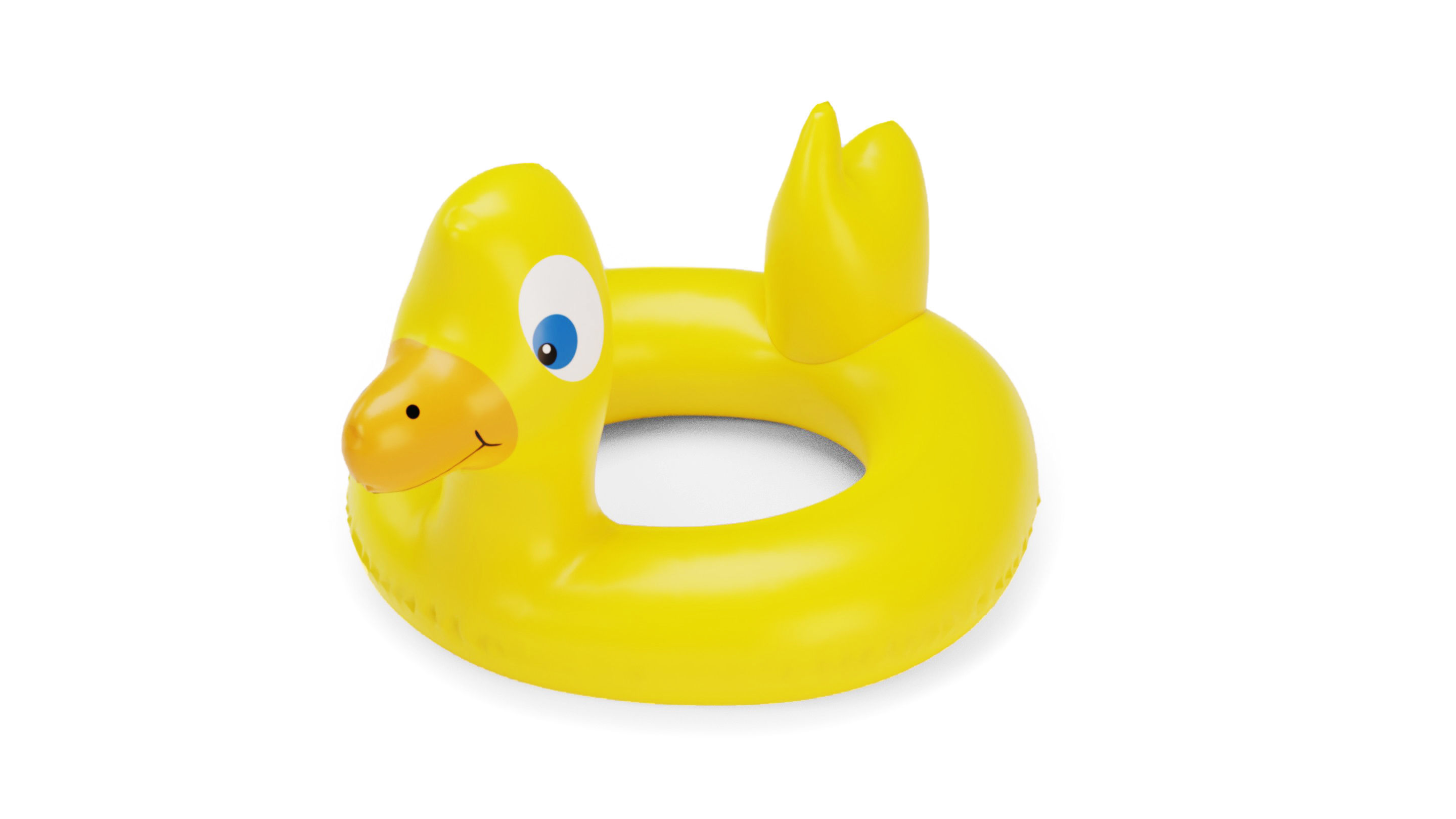 Duck Float Ring - Inflatable  3D model_2