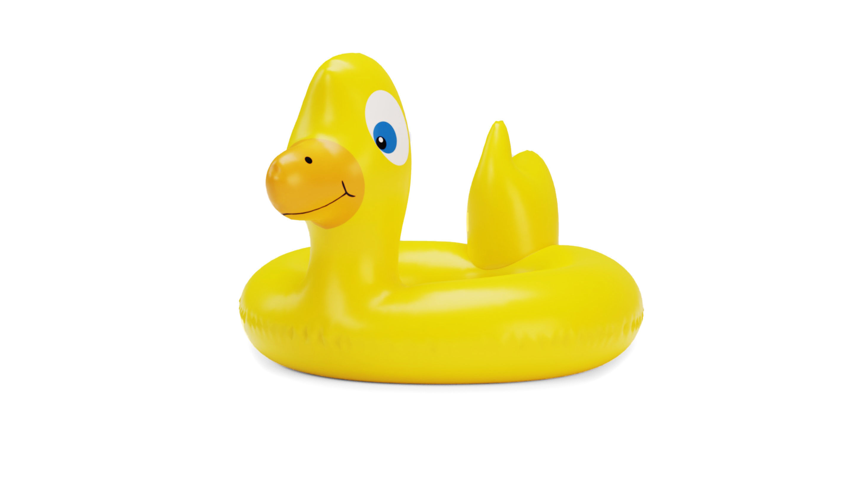 Duck Float Ring - Inflatable  3D model_4