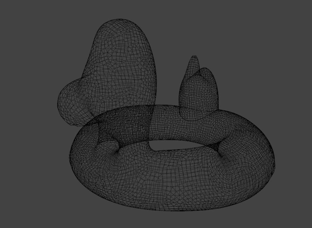 Duck Float Ring - Inflatable  3D model_9