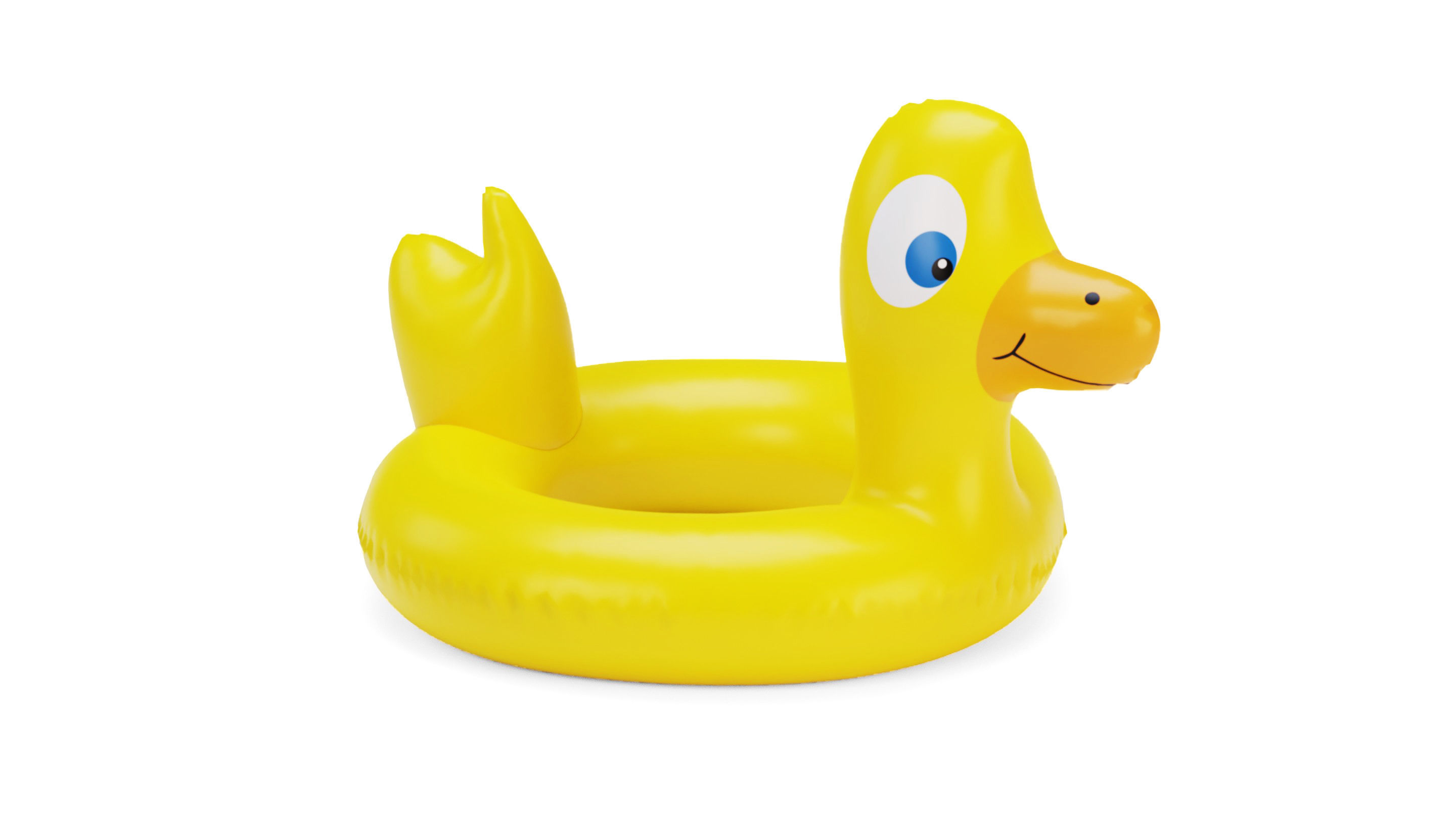 Duck Float Ring - Inflatable  3D model_1