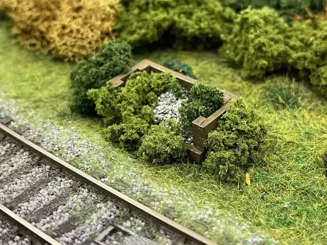 Model Railway Lineside Sleeper Ballast Bins 3D print model