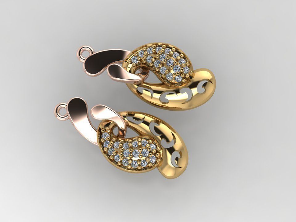 34 TRENDING DESIGNER EARRING FOR WOMEN 3DM  DETAILS  3D print model_19