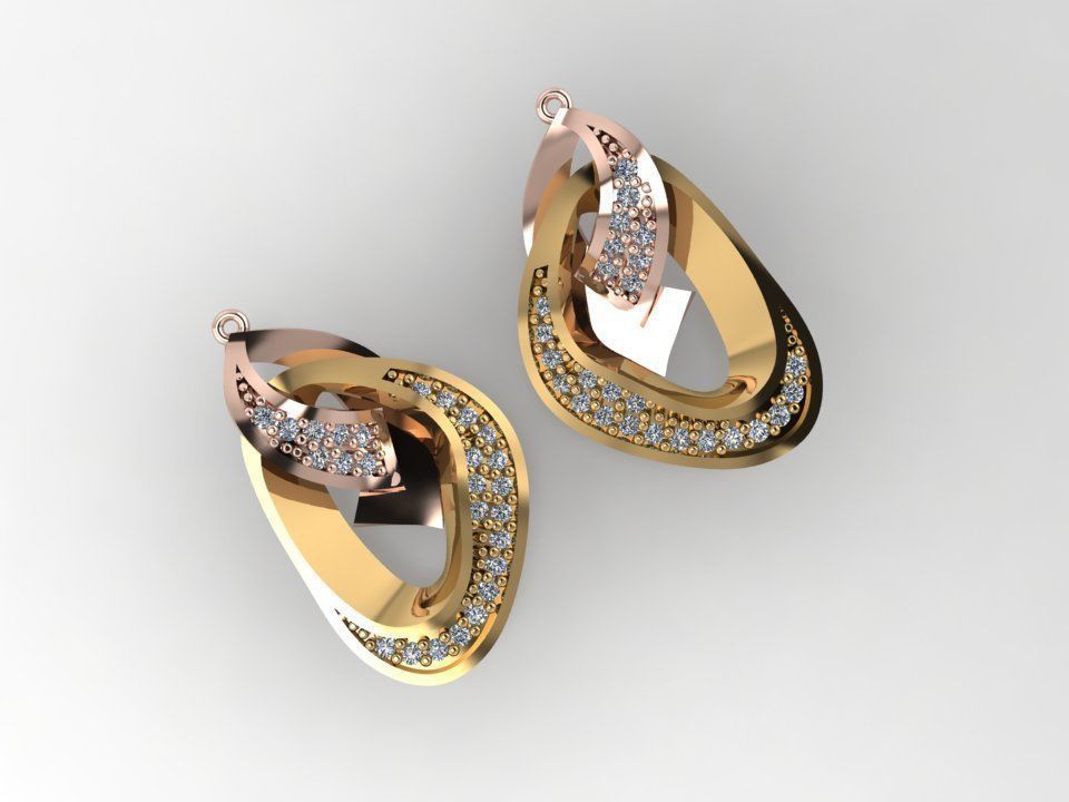 34 TRENDING DESIGNER EARRING FOR WOMEN 3DM  DETAILS  3D print model_12