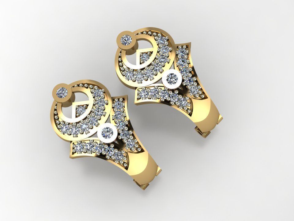 34 TRENDING DESIGNER EARRING FOR WOMEN 3DM  DETAILS  3D print model_23