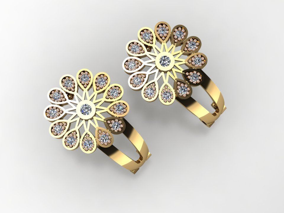 34 TRENDING DESIGNER EARRING FOR WOMEN 3DM  DETAILS  3D print model_7