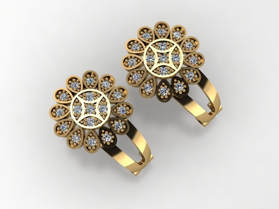 34 TRENDING DESIGNER EARRING FOR WOMEN 3DM  DETAILS  3D print model_9
