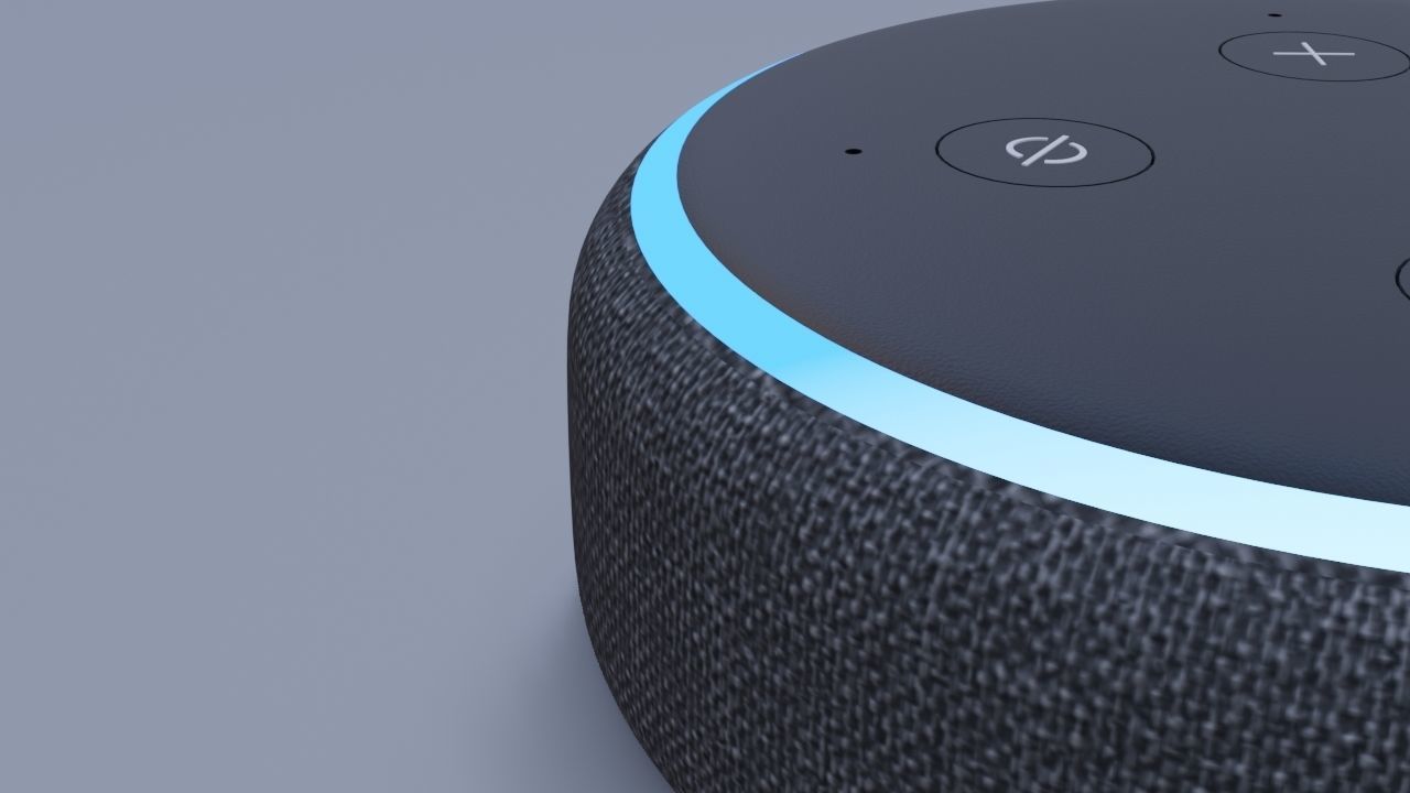 Amazon echo - Amazon Echo dot 3D model_1