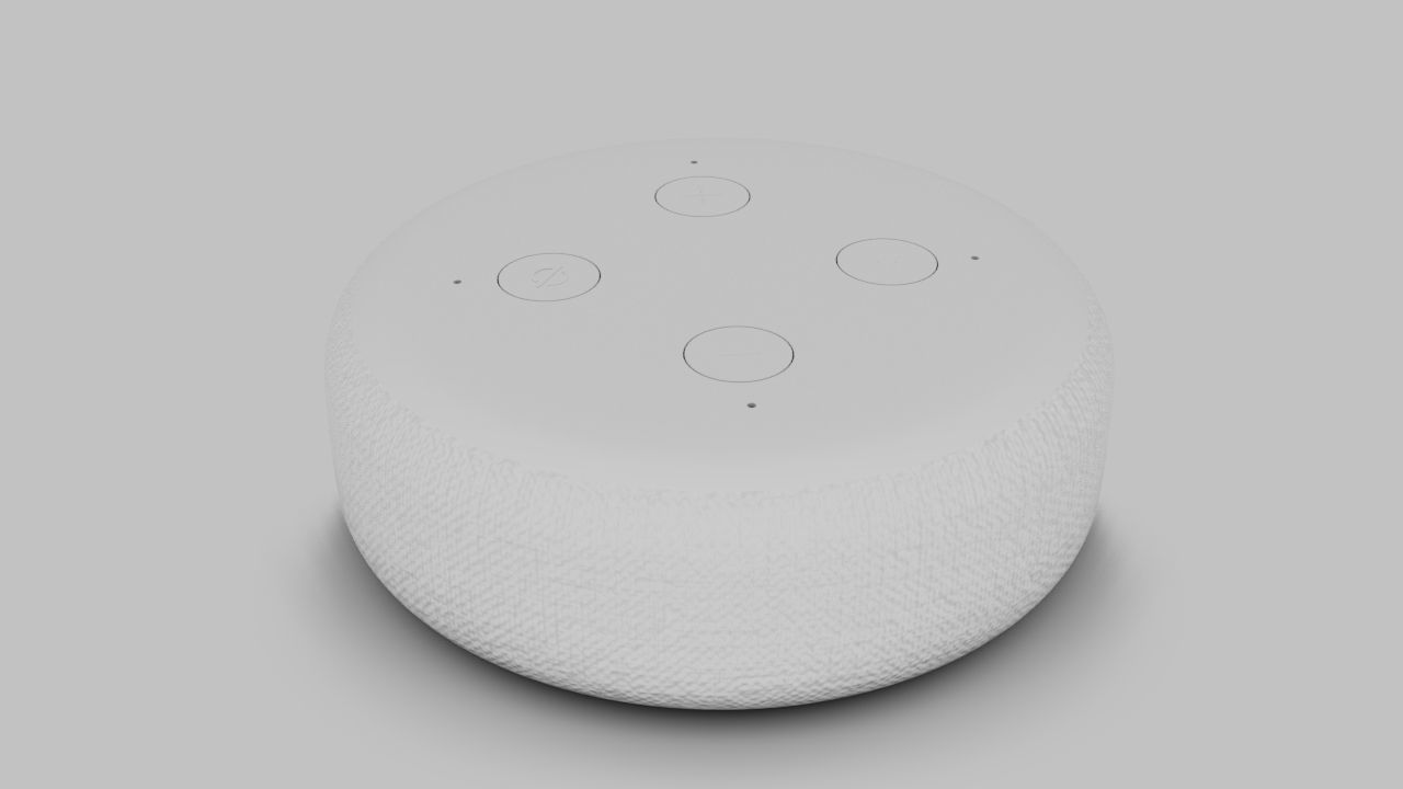 Amazon echo - Amazon Echo dot 3D model_8
