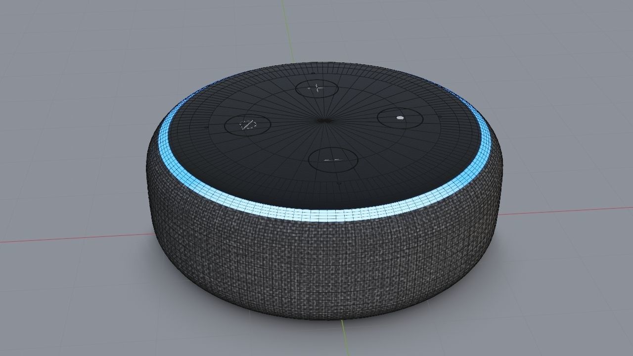 Amazon echo - Amazon Echo dot 3D model_6
