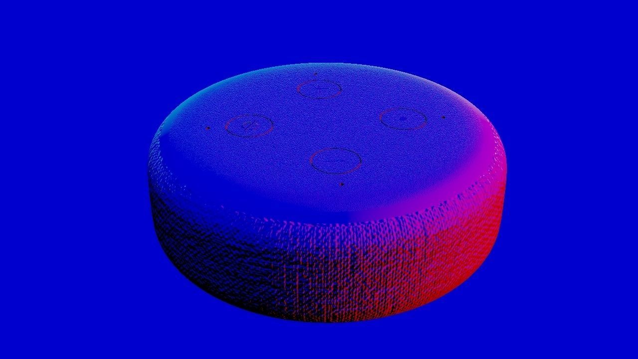 Amazon echo - Amazon Echo dot 3D model_7
