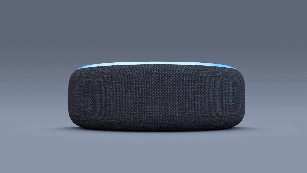 Amazon echo - Amazon Echo dot 3D model_2