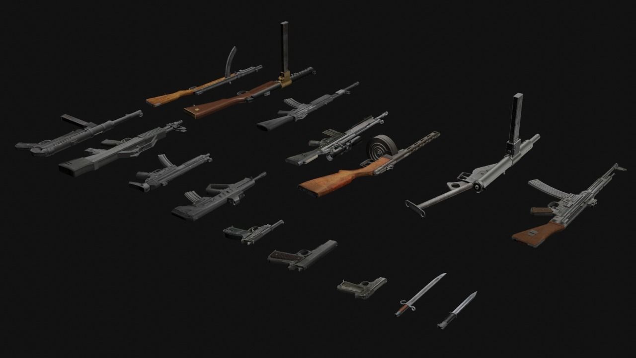 Fps Weapon Pack Low-poly 3D model_26