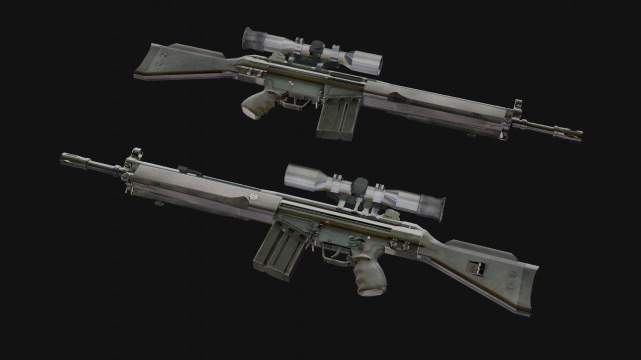 Fps Weapon Pack Low-poly 3D model_10