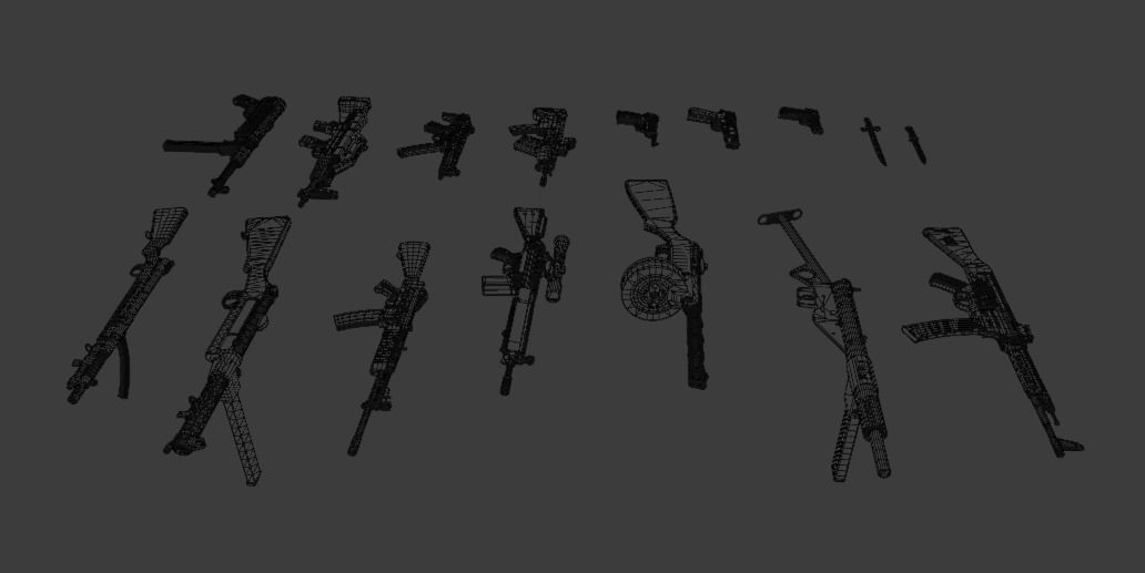 Fps Weapon Pack Low-poly 3D model_28
